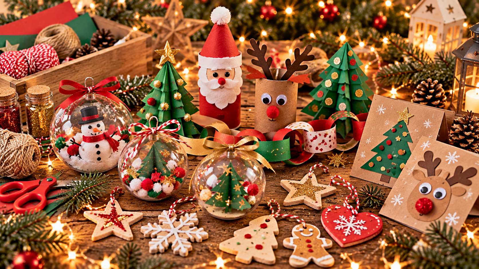 Décorations de Noël faites maison avec les enfants